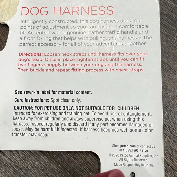 NWT Reddy Dog Harness Large *Benefits Animals* - Picture 8 of 8